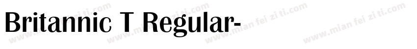 Britannic T Regular字体转换